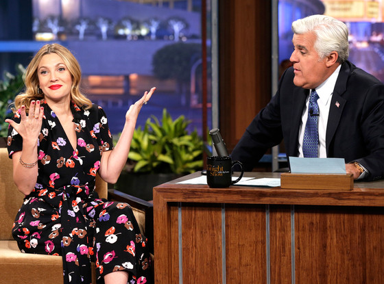 Drew Barrymore, Jay Leno Drew Barrymore, Jay Leno